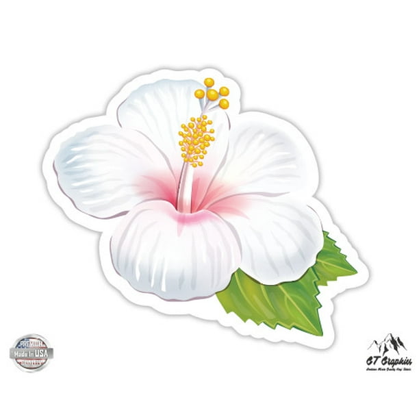 Vinyl Sticker Waterproof Decal Hibiscus